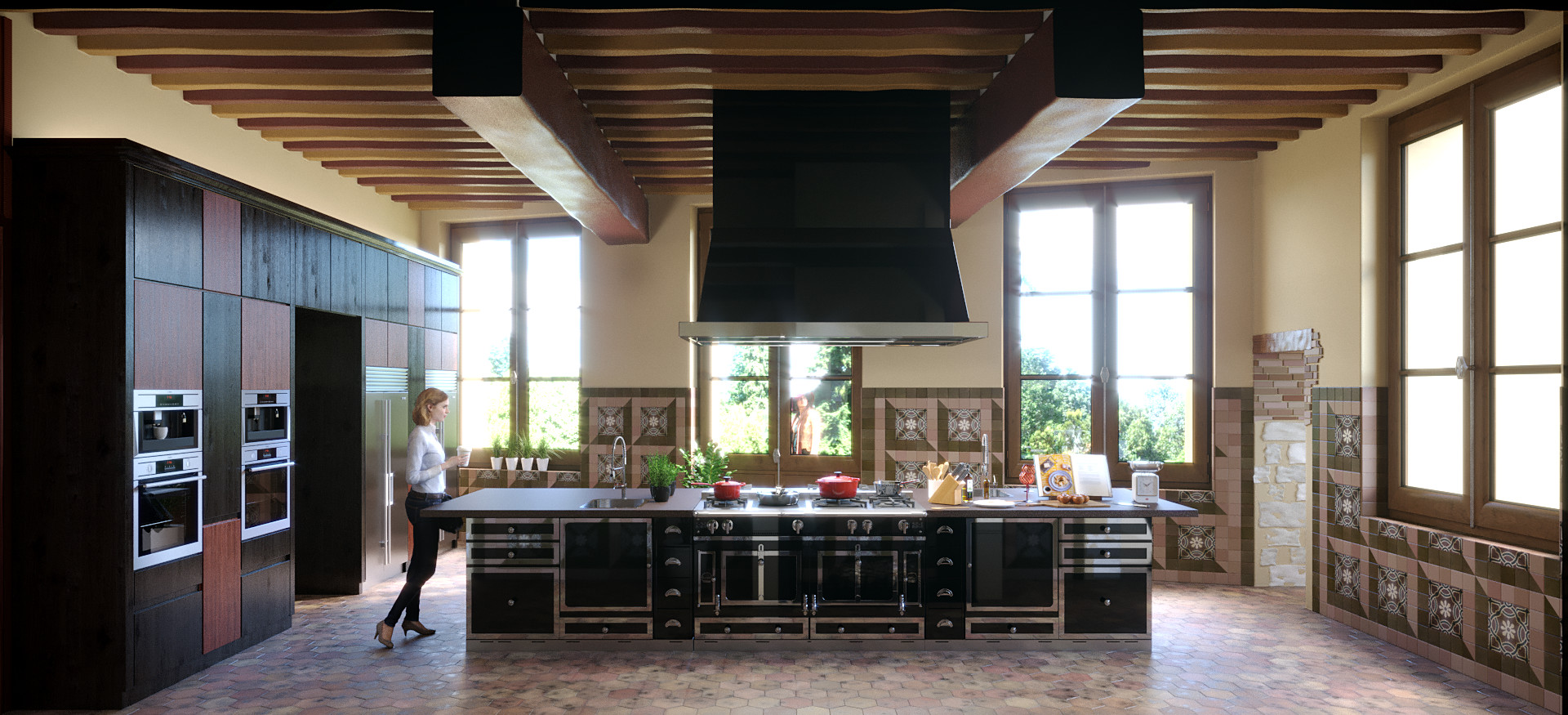 Roméo Bucciacchio / Projet réhabilitation / Cuisine Château de C.