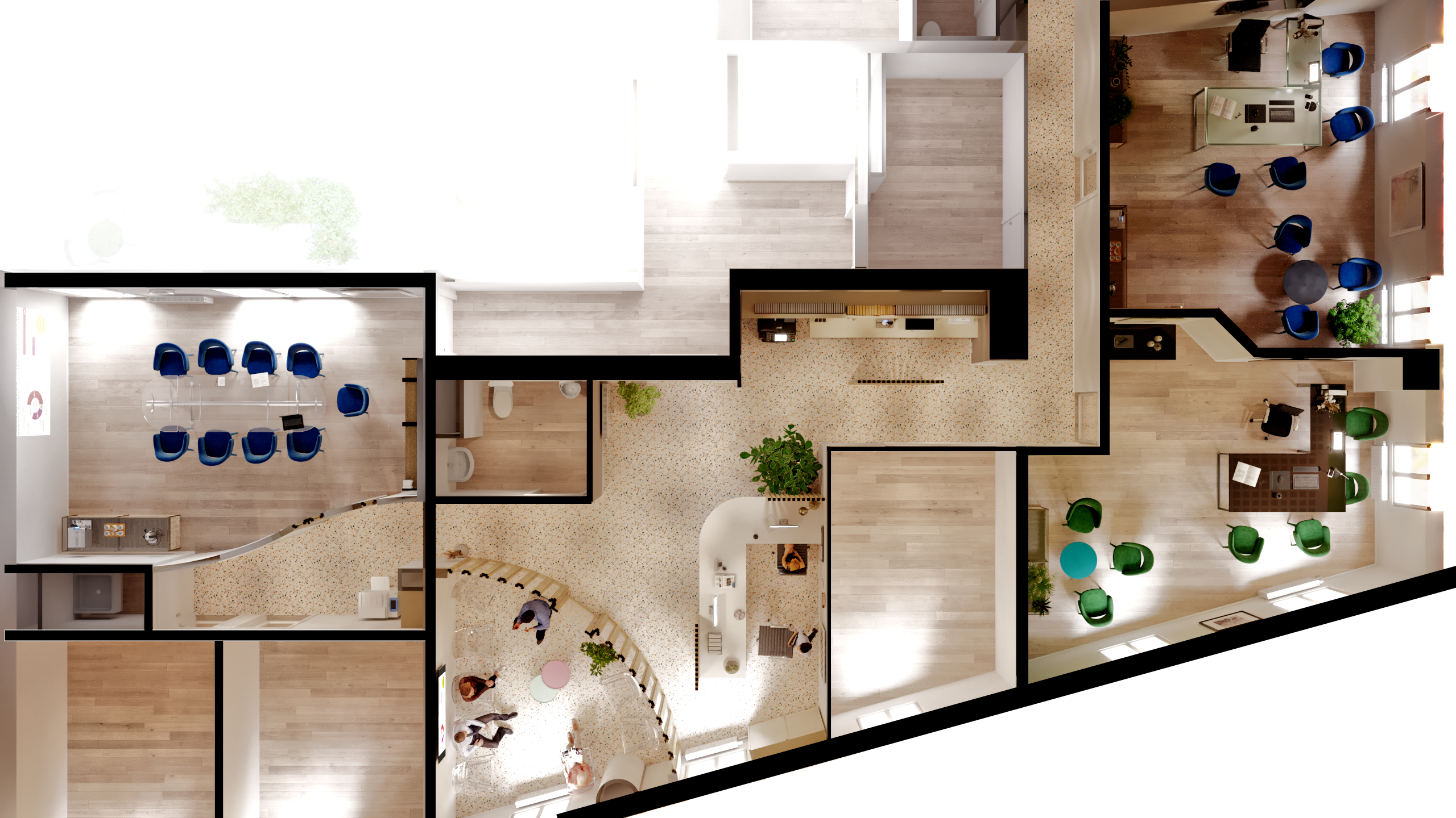 Transformation des espaces dans un cabinet de notaires - Agence Atrium 21